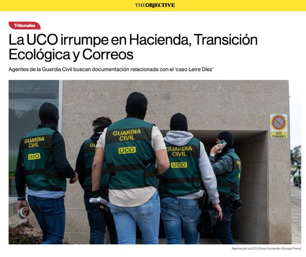 Gracias <a href="/guardiacivil/">Guardia Civil</a> por no ceder a las presiones y trabajar sin desmayo por la justicia y por España. 
Viva la UCO!!!