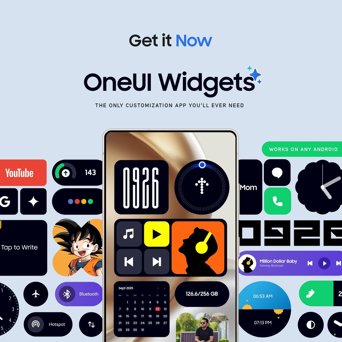 ✨ OneUI Widgets are now on BIG Discount! for a very limited time. 

Download here ➡️ play.google.com/store/apps/det…

No kwgt or any third-party app required —just tap to add on Homescreen!

Giveaway 10 Promo Codes in 48 Hours
• ♥, Repost and Comment to Participate.