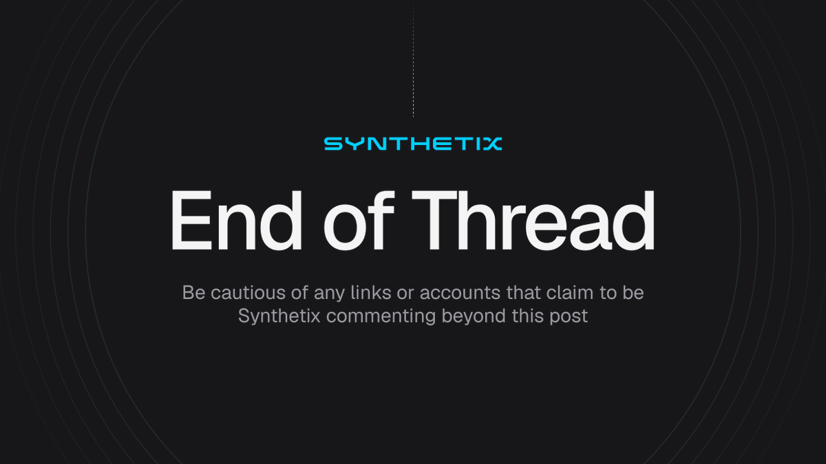 synthetix's tweet image. 7️⃣/7️⃣