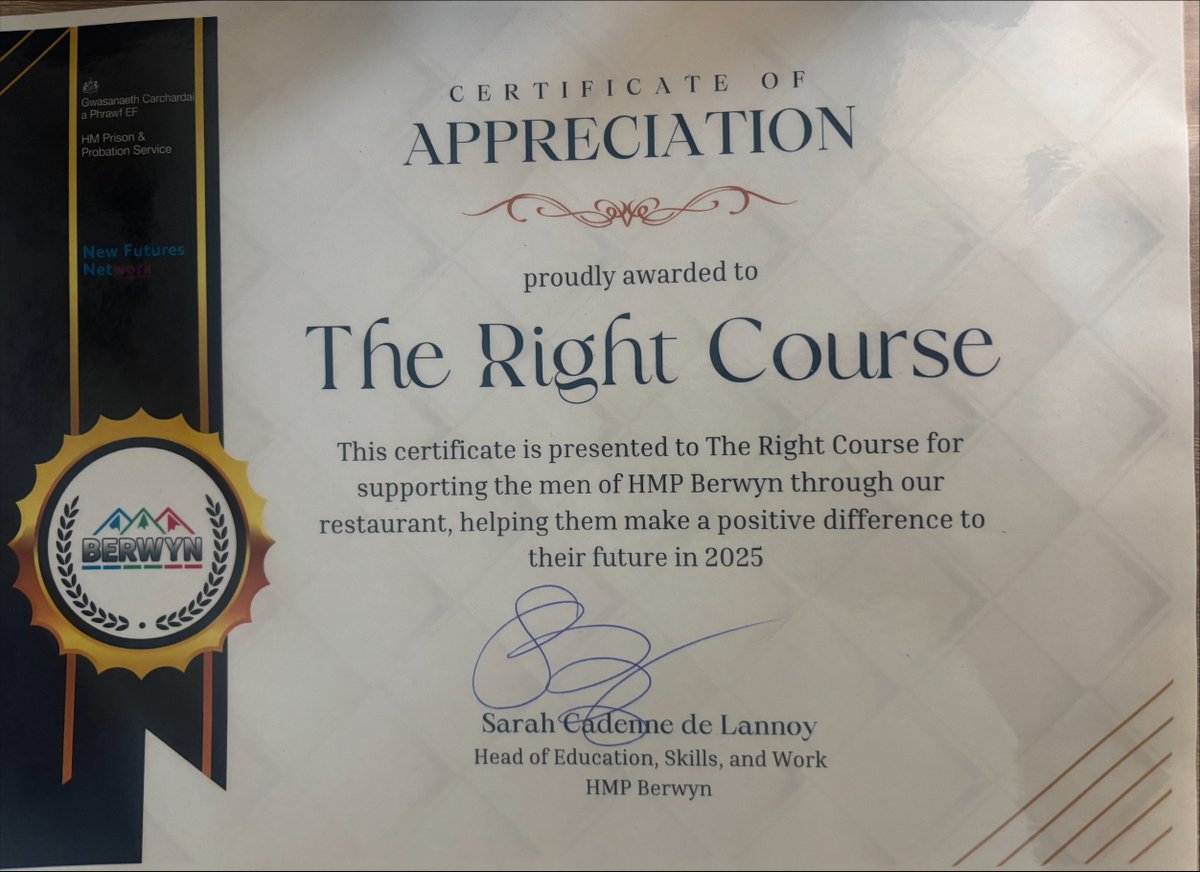 The Right Course tweet media