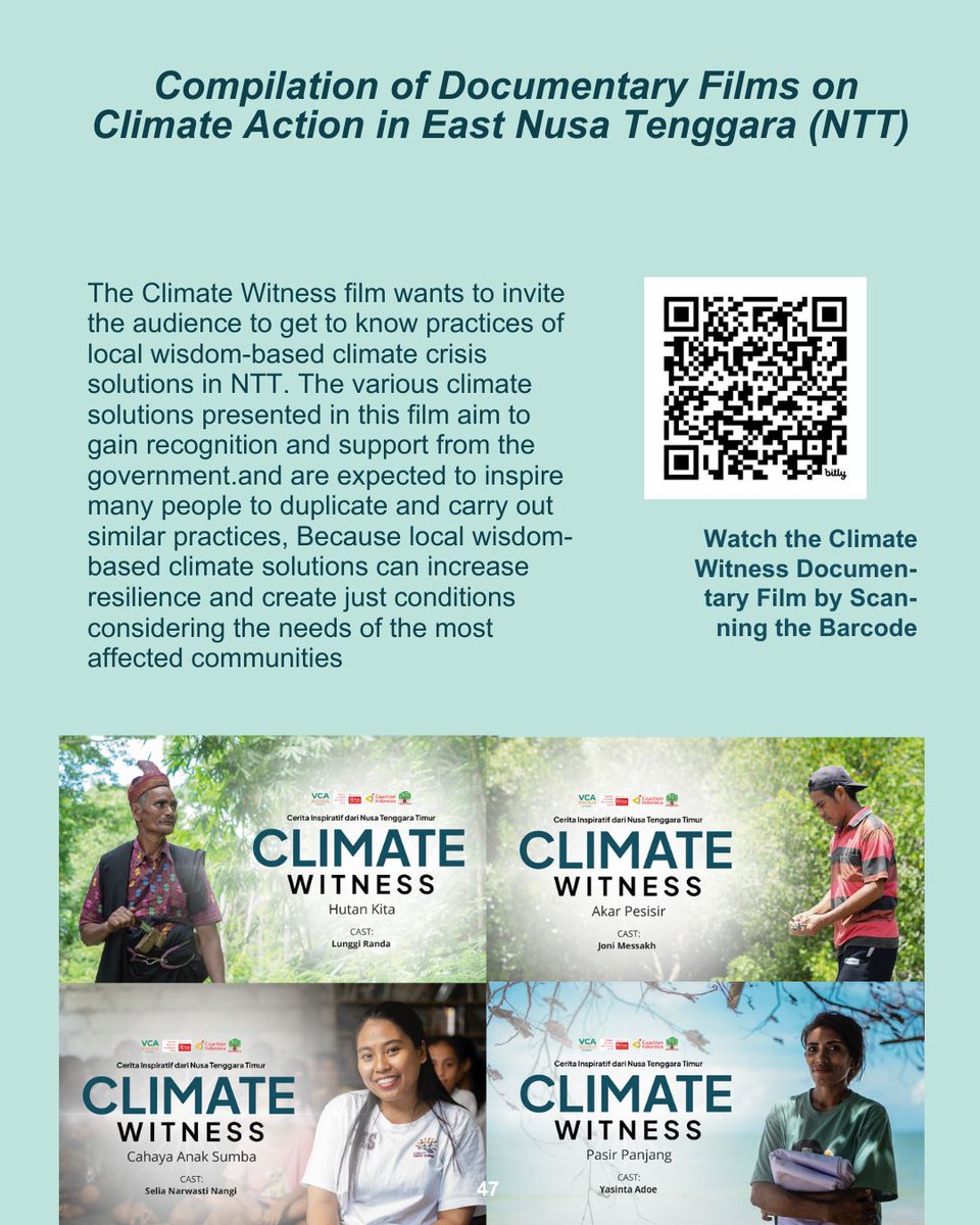 WeAreVCA's tweet photo. In this booklet, VCA Indonesia summarises a small part of their journey, from stories of individual climate action to collective efforts, from small campaigns to larger national movements. 
Download the full booklet here: https://t.co/mun9oPW6zd https://t.co/1z2kHUv9HM