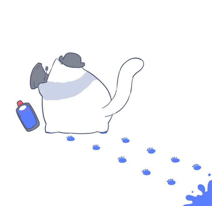 元気になるためにでかねこちゃん描いていきます (もしなにかこういうねこちゃん見たいなとかありましたらどうぞ)