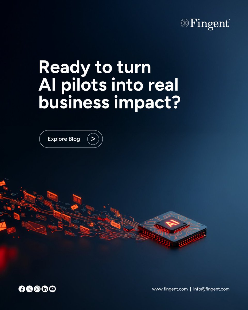 Ready to turn AI pilots into real business impact?

Discover what it takes to scale AI from pilot to production.

👉 Explore the blog → fingent.com/blog/ai-for-en…

#EnterpriseAI #AIStrategy #DigitalTransformation #AIinBusiness #TechLeadership #Fingent