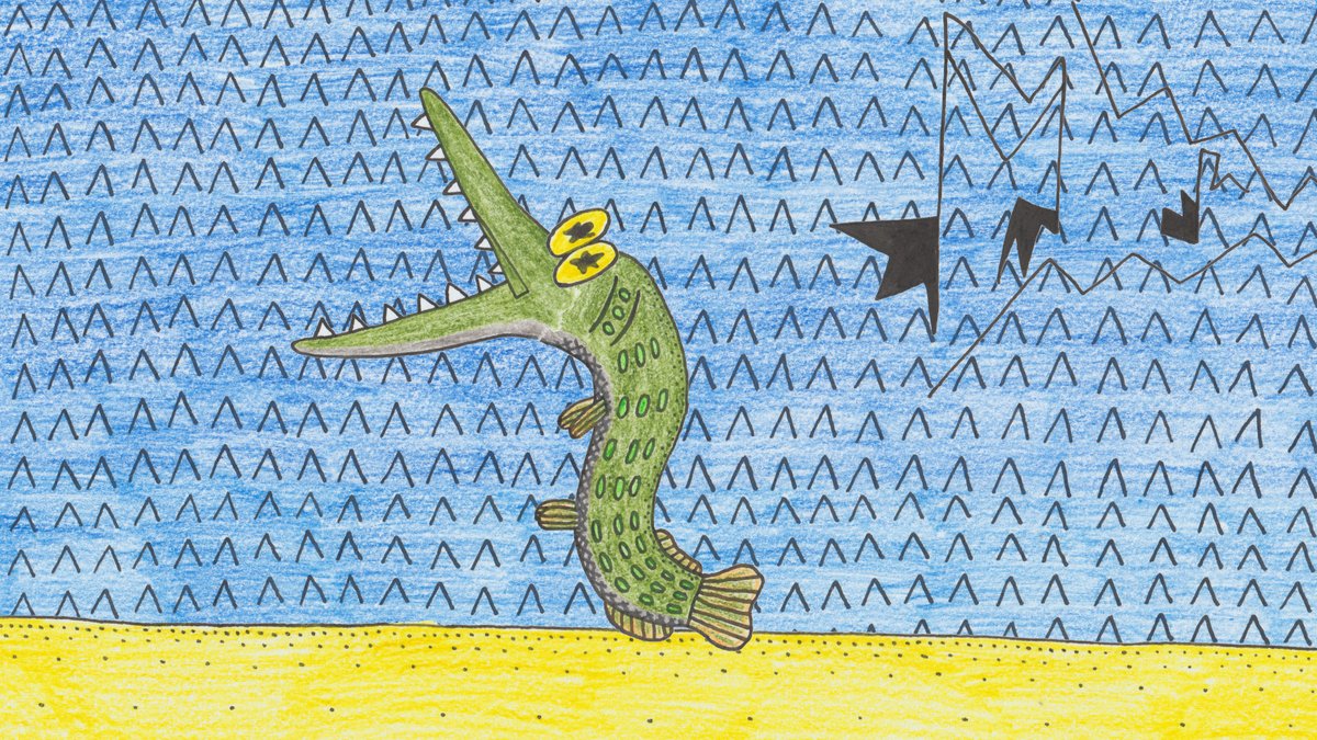mancekmitja's tweet photo. Another character of my 24th film- pike fish that gets annonyed by #HeavyMetal music https://t.co/tYiquK3kOG