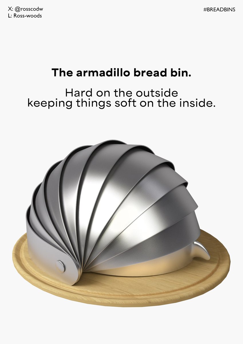 rosscodw's tweet photo. Create posters to advertise #BREADBINS 🍞 📷
@OneMinuteBriefs
armadillo... https://t.co/vCkR4Mly3a