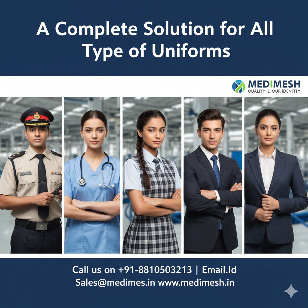 medimesh's tweet photo. A Complete Solution for All Type of Uniforms
We are leading manufacturer of all type of all type of uniforms specialised in Defence, Hospital, Hotel, School, Security, Armed Forces, Corporates etc.
Call us on
+91-8810503213 https://t.co/Htyh98UcE9 Sales@medimesh.in https://t.co/1K8vajTbAG