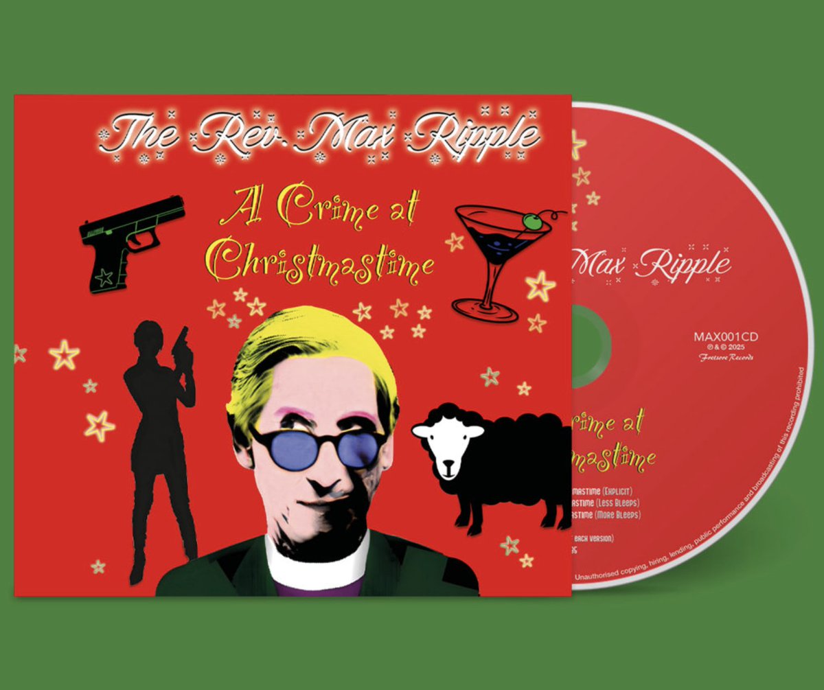 Limited stock alert! Final copies of <a href="/TheRevMaxRipple/">The Rev. Max Ripple</a>'s single 'A Crime at Christmastime' are now available! Secure yours today: 
therevmaxripple.bandcamp.com/album/a-crime-…