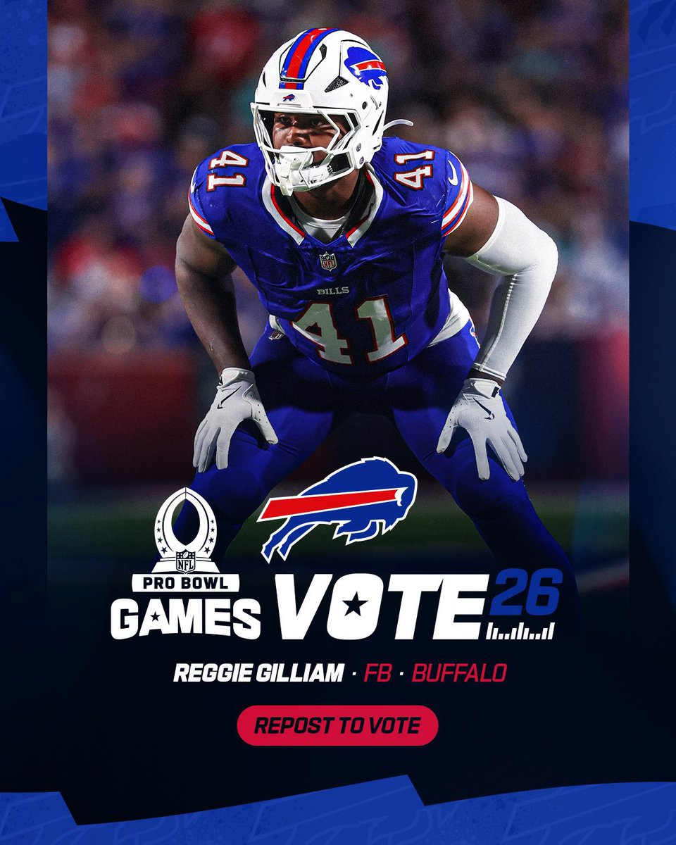beardedphotog24's tweet photo. We made it to Friday. Which means it’s time for you to vote our FB into the Pro Bowl #BillsMafia . #FullbacksMatter

RT to vote.  

#ProBowlVote    + Reggie Gilliam 
#ProBowlVote    + Reggie Gilliam 
#ProBowlVote    + Reggie Gilliam
#ProBowlVote    + Reggie Gilliam 
#ProBowlVote    + Reggie Gilliam 
#ProBowlVote    + Reggie Gilliam