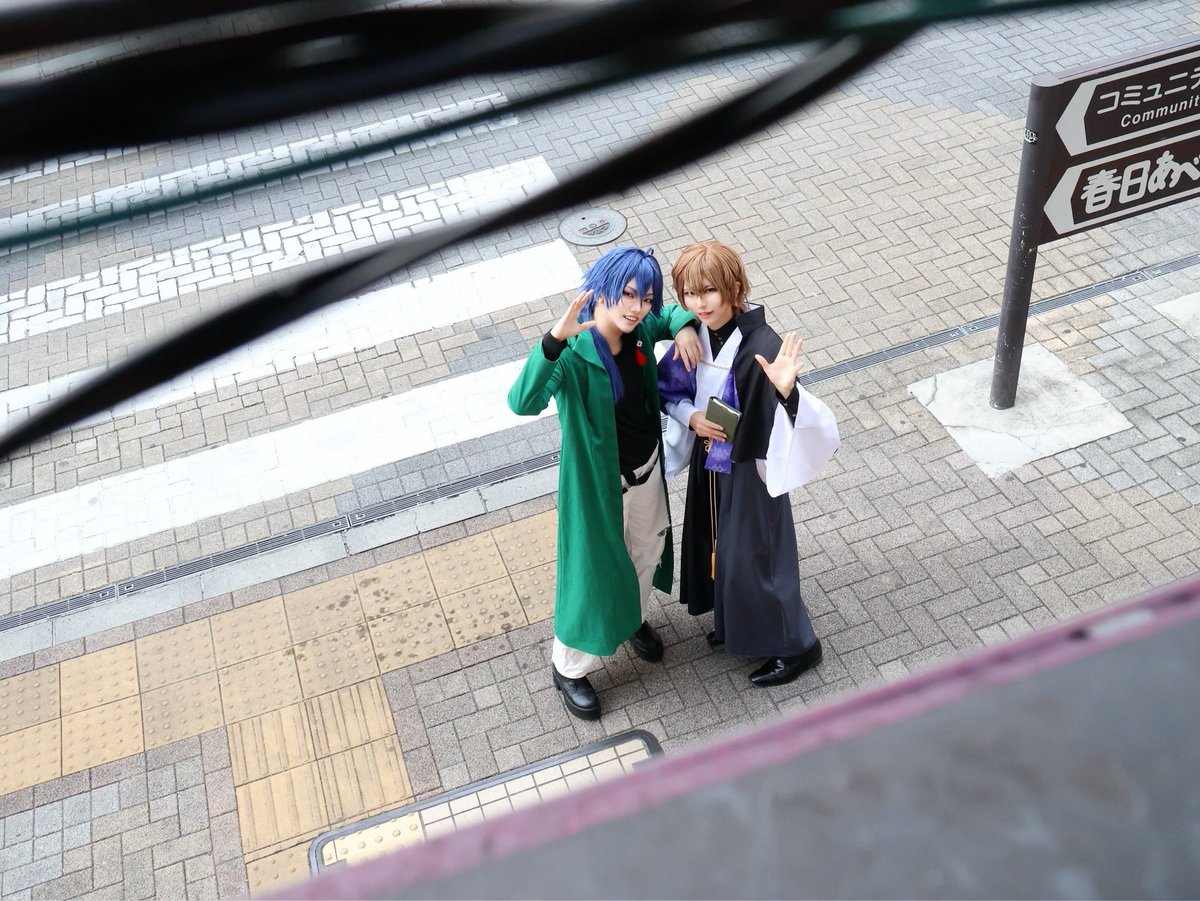 ⚠︎cos （ ※タップ推奨 ）
　
hpmi / 有栖川帝統 🎲 ＆ 夢野幻太郎 📚

■

　　『よぉ！何見てんだ？』
　　　　　　
　　　　『ふふ、早くこちらへ来てください ~ 』

■

#甲府で街コス