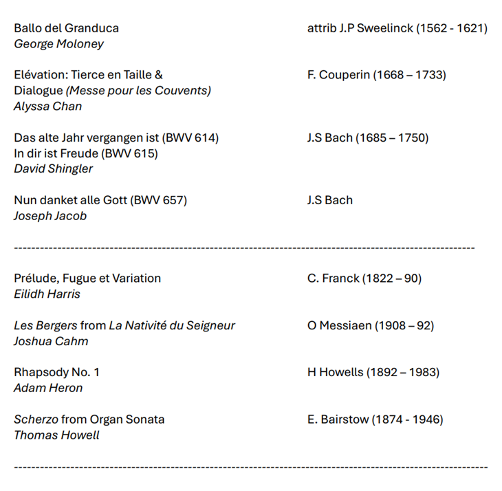 Royal Birmingham Conservatoire Organ Department tweet media