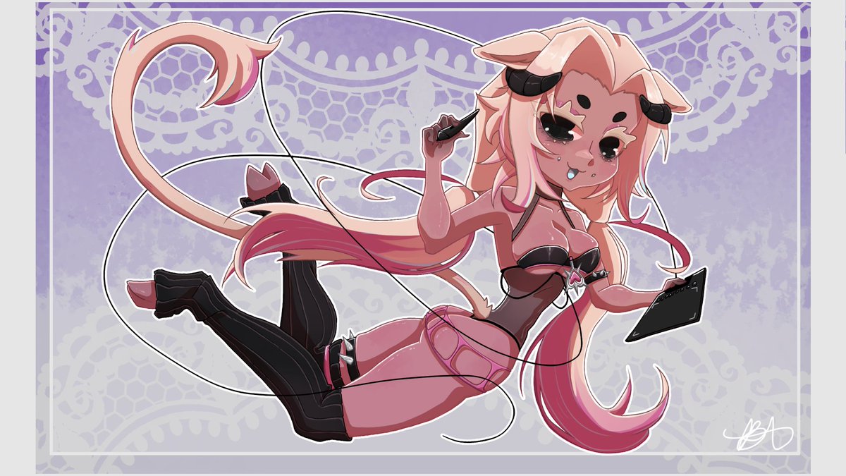 Hi, I'm Ploomfii, Full time digital artist 🩷

🩷Ko-fi:ko-fi.com/ploomfii/commi…
🖤VGen:vgen.co/ploomfii
🩷Blusky:bsky.app/profile/ploomf…
🖤Art Credit: <a href="/BAbrenna/">BAbrenna (Coms OPEN!)</a> ⬇️