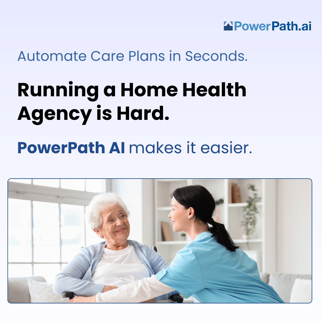 Powerpathai's tweet image. Complete OASIS in Minutes, Not Hours

Schedule your demo today: Powerpath.ai

#FasterOASIS #HealthTechEfficiency #HomeHealthAI #HomeHealthCare