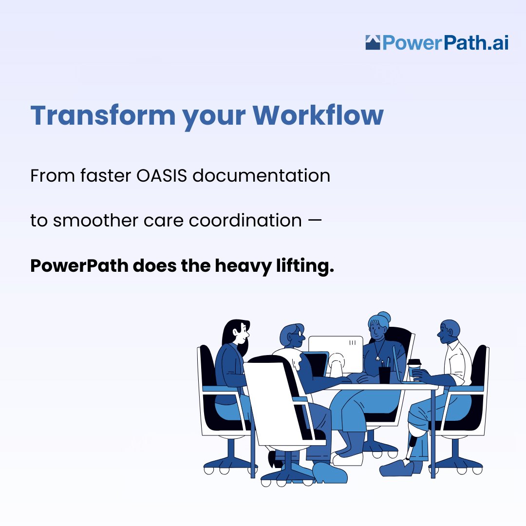 Powerpathai's tweet image. Complete OASIS in Minutes, Not Hours

Schedule your demo today: Powerpath.ai

#FasterOASIS #HealthTechEfficiency #HomeHealthAI #HomeHealthCare