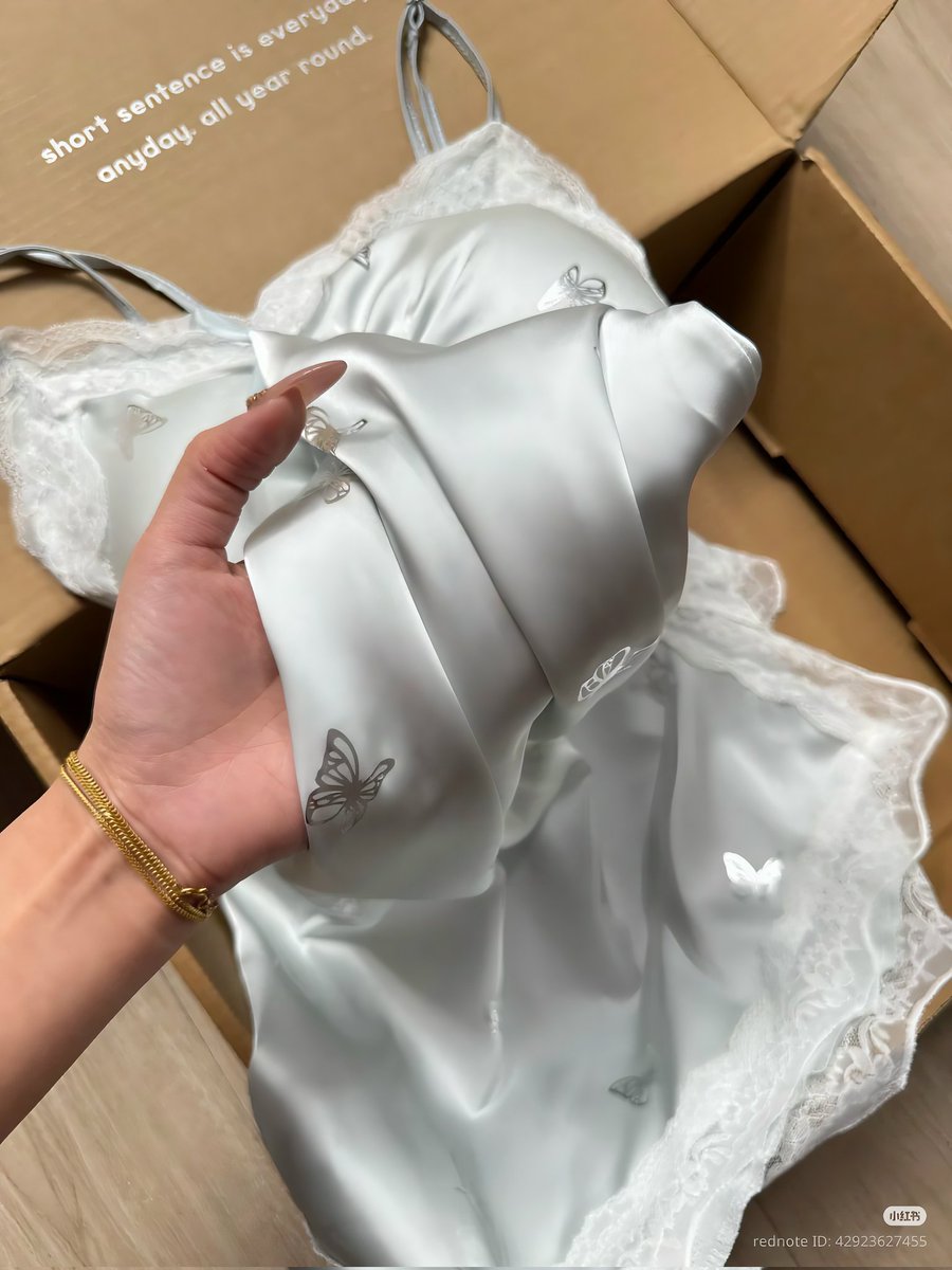 vlailuds's tweet photo. satin pajama dresses: so smooth and pretty 🩵 https://t.co/mGHzguN7W9