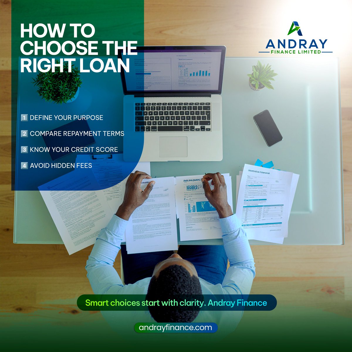 AndrayFinance's tweet photo. 💬 Choosing the right loan can save you stress &amp; money. 💡
Here’s how to pick smart 👇
✅ Define your purpose
✅ Compare repayment terms
✅ Know your credit score
✅ Avoid hidden fees

#AndrayFinance #LoanTips #FinanceNaija #CreditScore #BudgetBetter #QuickLoans #SmartFinance https://t.co/2OiDXb3k8K