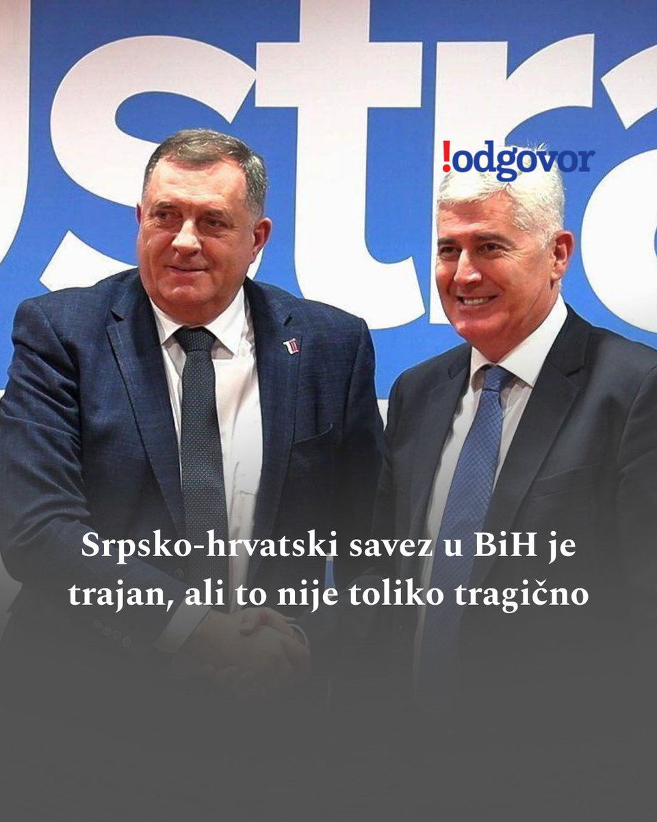 Komentar <a href="/SkenderVakuf/">Haris Imamović</a> 
Moramo se osloboditi plemenitih iluzija da je moguće, pa čak i lako odvojiti HDZ-a od SNSD-a, tako što će Bošnjaci uraditi ovo ili ono.
odgovor.ba/article/6541