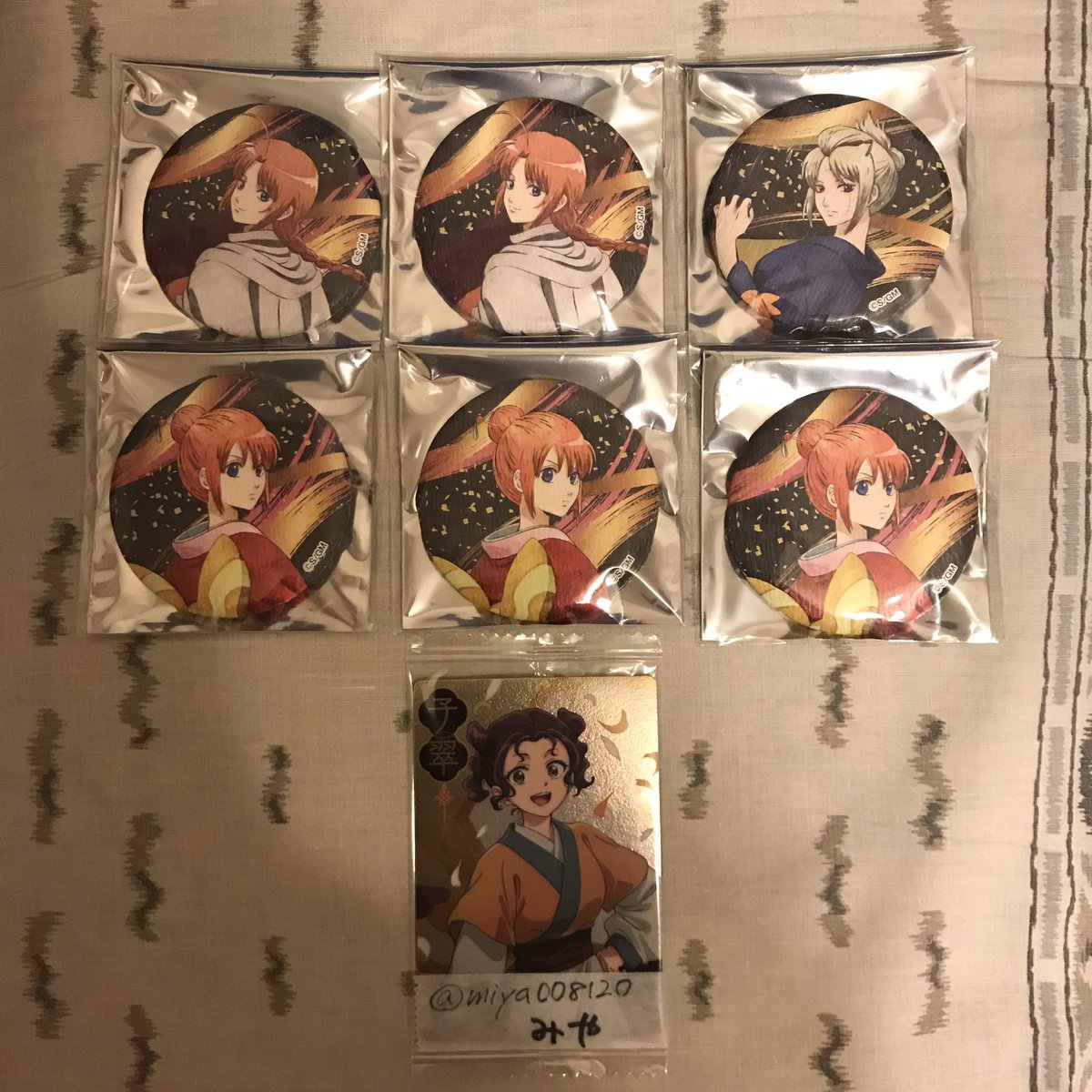 銀魂 ナンジャタウン 吉原大炎上 缶バッジ 譲＊神威 月詠 神楽 求