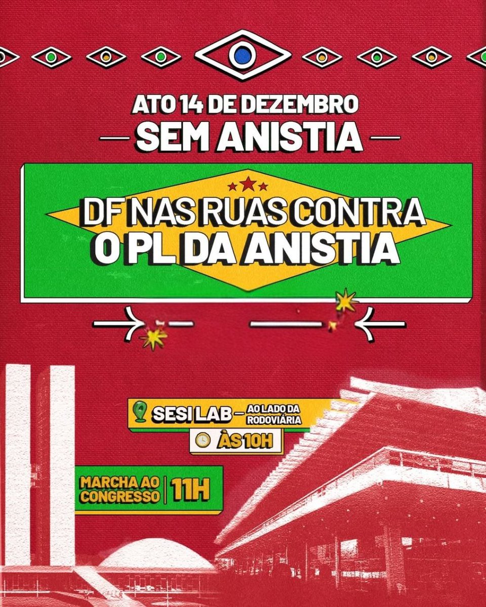 fabiofelixdf's tweet photo. ⚠️  ATENÇÃO ⚠️

O ato deste domingo mudou o horário e o local de concentração por recomendações da Secretaria de Segurança Pública. 

Nos encontramos a partir de 10h,  no Sesi Lab (ao lado da Rodoviária do Plano Piloto)

➡️ Marcha ao Congresso às 11h 

DIA 14 POVO NAS RUAS https://t.co/DVZRmcRYYf