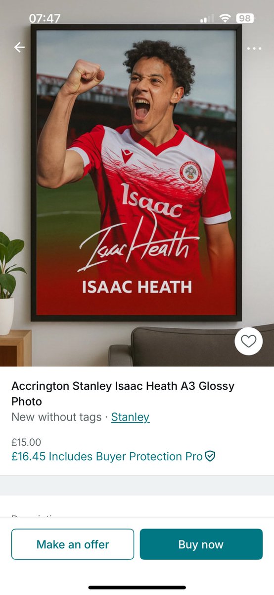 Davidwpeckham's tweet photo. Quality items for sale on Vinted. @ASFCofficial @ShaunWhalley7 @ASFCPlayers @AccyForza Shaun and Isaac looking ‘airbrushed’ https://t.co/o277uxMHrq