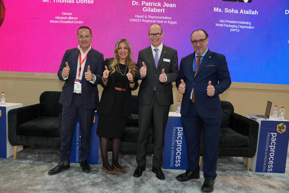 interpackmea's tweet photo. At pacprocess MEA 2025, we proudly celebrated visionary ideas and sustainable advancements during the SAVE FOOD Design Award Ceremony and the Sustainable Design Award Ceremony, shining a spotlight on the future of packaging and processing.

#pacprocessMEA2025 #باك_بروسيس https://t.co/tPaLoeqLSq