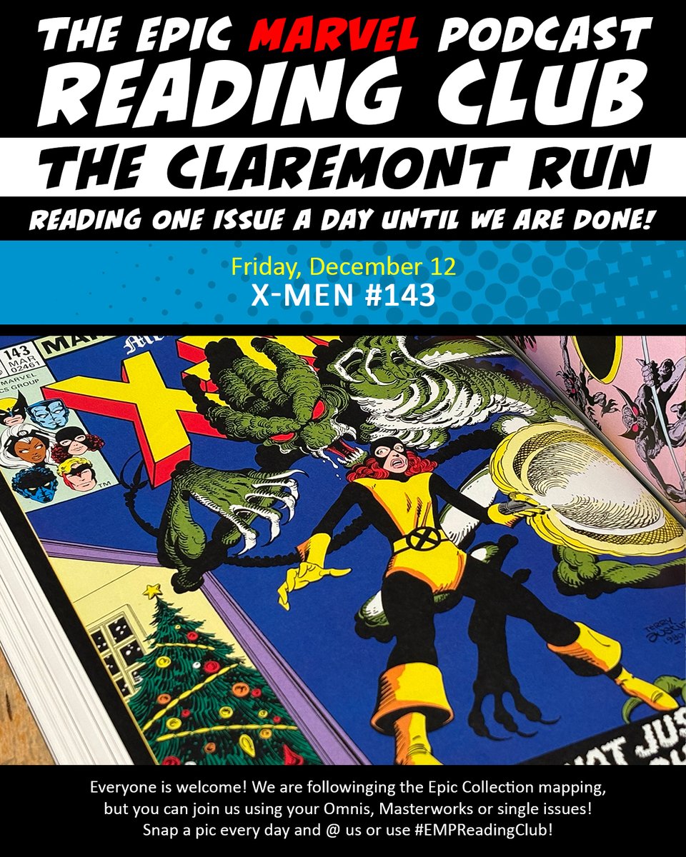 epicmarvelpod's tweet photo. Are you in the Christmas spirit? You will be after you read Uncanny X-Men #143! Bonus reading: What If...? #27
#EMPReadingClub #xmen #claremontrun #marvel #comics #epiccollection https://t.co/MuxM4kpNbH