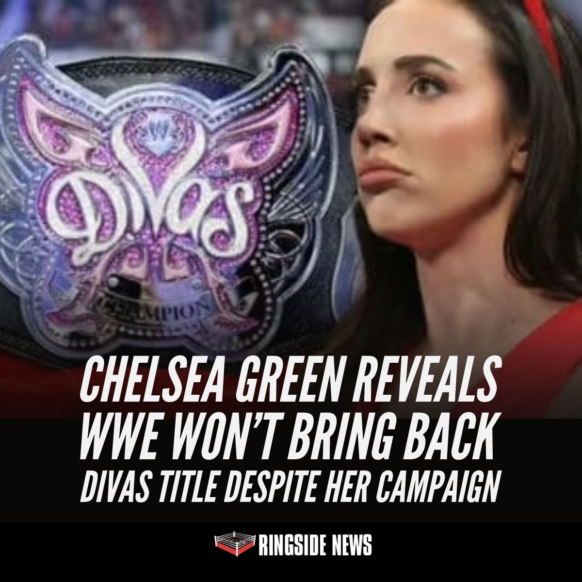 ringsidenews_'s tweet image. Do you think WWE made the right call turning down #ChelseaGreen’s Divas belt idea? ringsidenews.com/chelsea-green-…
