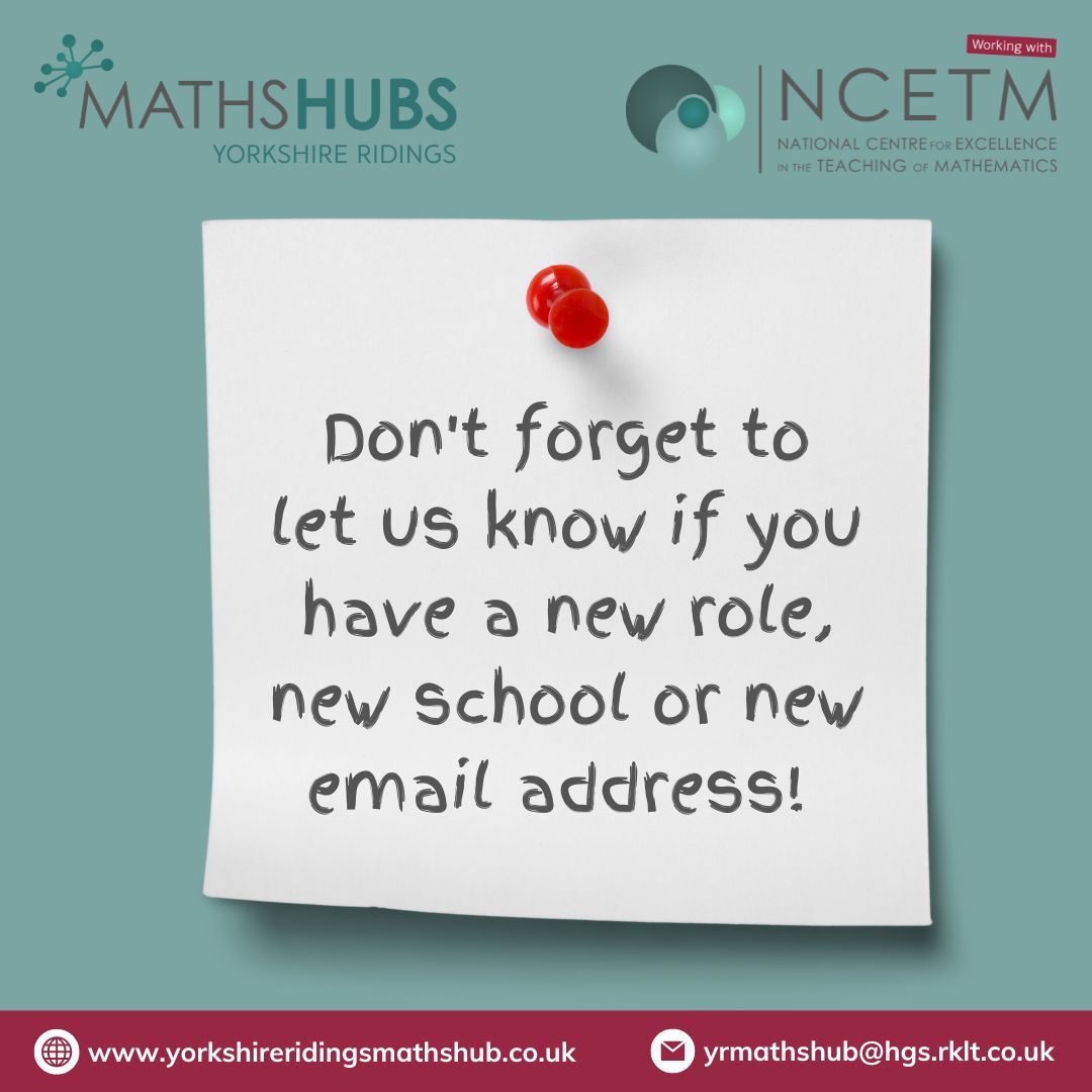 YR Maths Hub tweet media