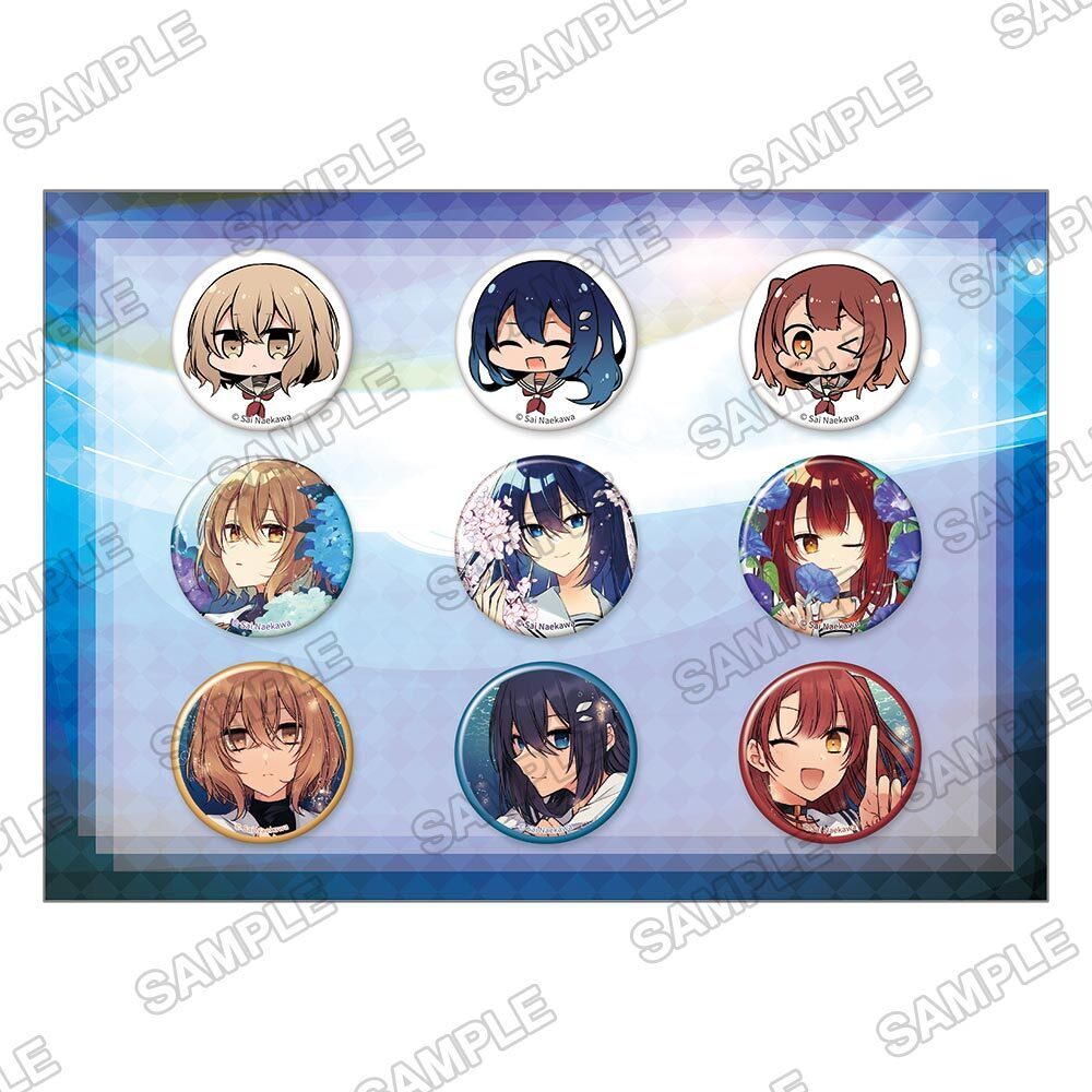 c107　わたたべ 　冬コミグッズセット　苗川采　コミケ　会場限定 苗川先生描き下ろし 缶バッチセット発売❗️ ＼ わたたべ缶バッジが