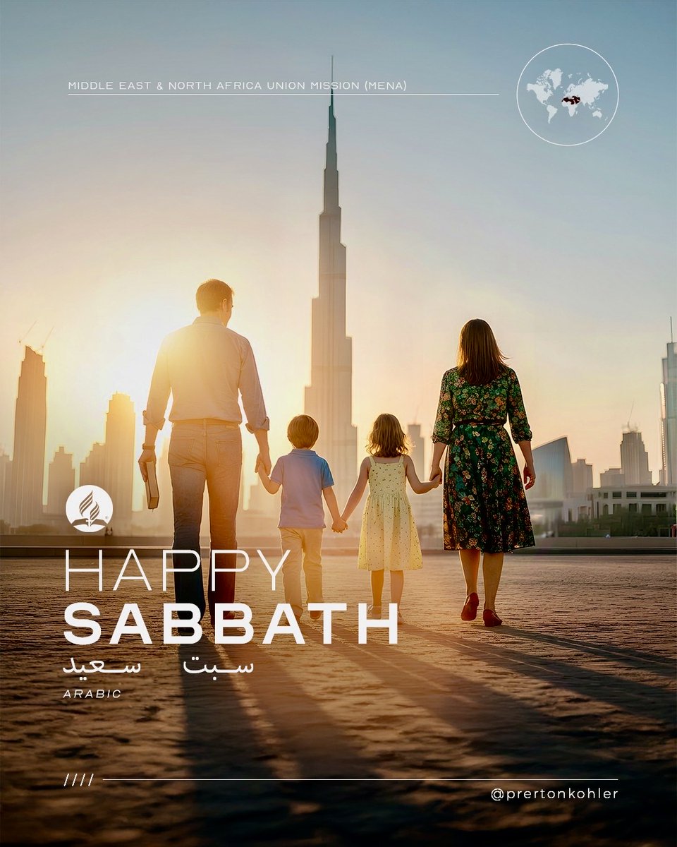 Happy Sabbath, dear Adventist family. Today our greeting travels from the heart of the 10/40 Window to every corner of the world, reaching believers who carry the same spiritual surname: Hope.

Maranatha!