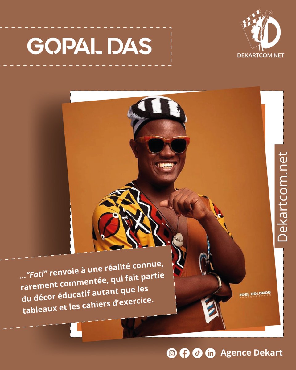 ..."Fati" Elle renvoie à une réalité connue, rarement commentée, qui fait partie du décor éducatif autant que les tableaux et les cahiers d’exercice. <a href="/FamousGopaldas/">Gopal Das le slameur</a> 
📷 urlr.me/QWVnBS 
#DekartCom #cultureafricaine #infoculture #ArtsCulture #AgenceDekart