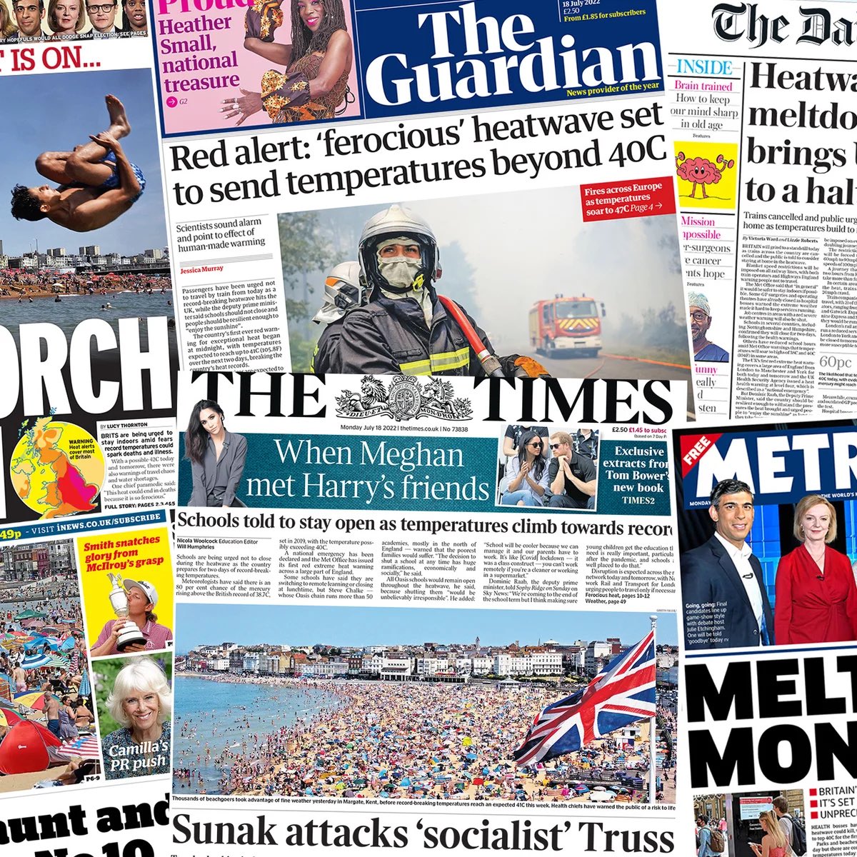 “Arctic blast”
“Snow bomb”
“Tidal wave of super flu”
“Heatwave meltdown”
“Lockdown”
“Britain’s burning” 

These ridiculously OTT phrases are now used by the mainstream media on weather and viruses. They are designed as scaremongering clickbait on the gullible. Fear sells.
