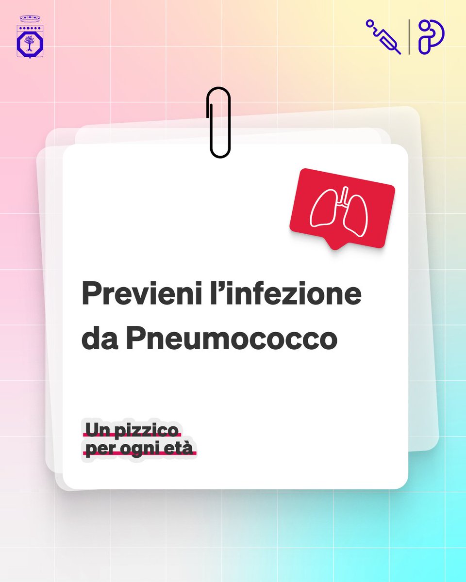 RegionePuglia's tweet photo. Previeni l’infezione da #Pneumococco: è facile e veloce, proprio come un pizzico.

🦠 Il #vaccino ti aiuta a proteggerti in modo efficace contro la polmonite e altre forme gravi di malattia pneumococcica.

➡️https://t.co/Jx0eBko7RY

#PrevenzionePuglia #UnPizzicoPerOgniEtà https://t.co/oyUop7wJ1O