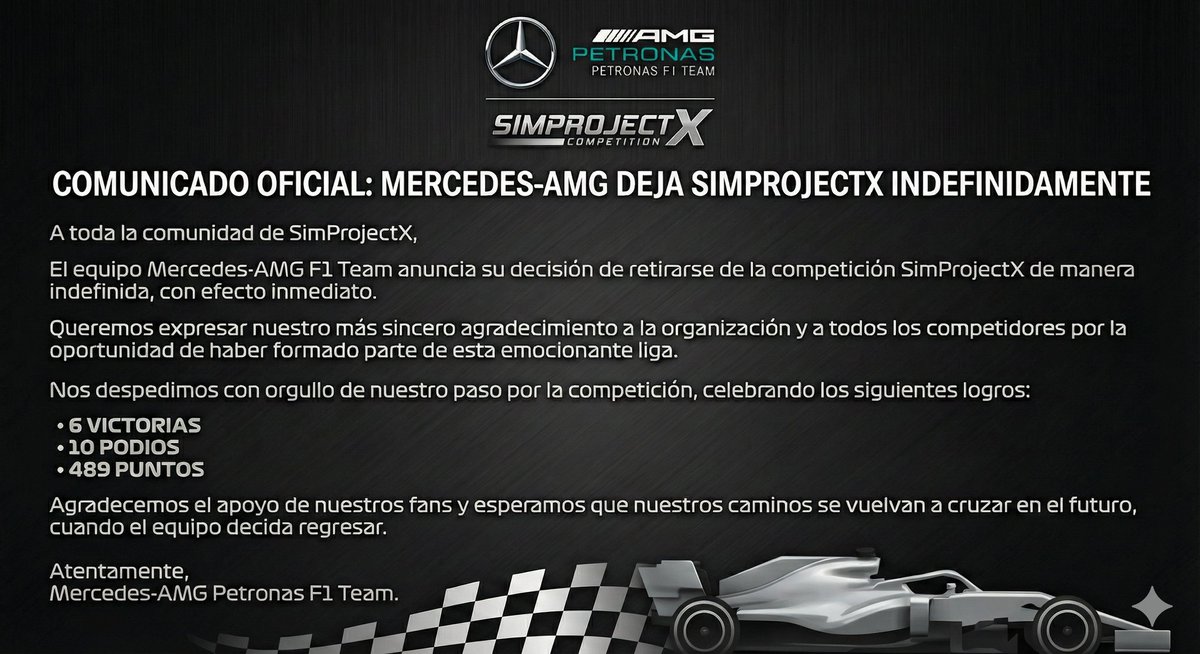 Mercedes-AMG PETRONAS SimProjectX Team tweet media