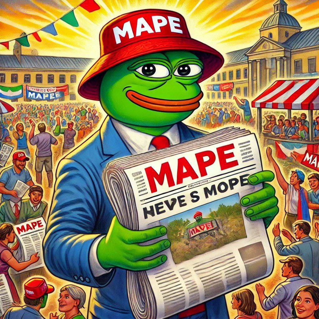 MAGA + PEPE = $MAPE 

Study the narrative

8H68shixmPd2k7Z5TtnDm4S1gV5xNmVJ8UjXoGosbonk