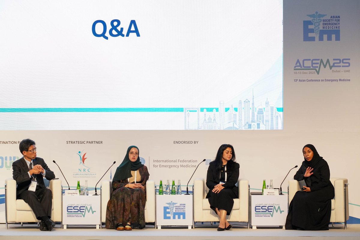 UAE_ESEM's tweet photo. A meaningful discussion on building long, fulfilling careers in EM, covering autonomy, professional growth, burnout solutions, and the mindset needed to thrive.
#ACEM25 #WellnessInEM #CareerDevelopment https://t.co/ROjsxG3GAb