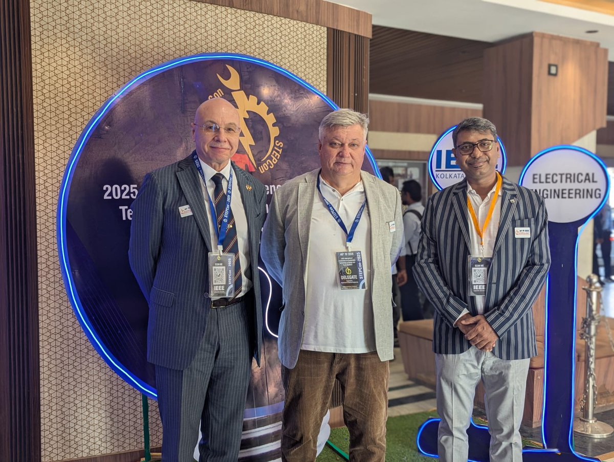 Ru_Cons_Kolkata's tweet photo. ๐ท๐บ๐ฎ๐ณOn November 20, Mr. Maxim Kozlov, #Russian Consul General in Kolkata, attended the opening ceremony of the International #Conference on Sustainable Technology in Energy and Power Systems #STEPCon-2025, organized by Narula #Institute of #Technology, #Kolkata. https://t.co/rcC5a7XYcT