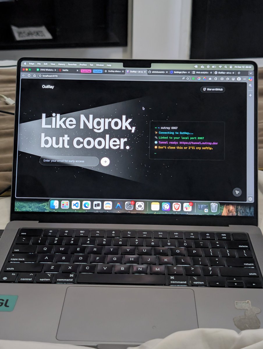 xt42io's tweet image. OutRay – an open-source Ngrok alternative.
Coming to CLIs near you.