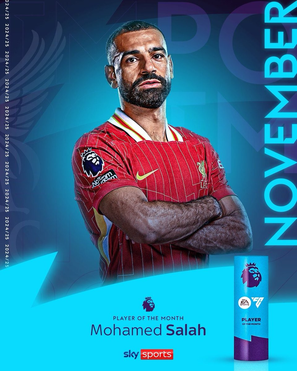 SlowSportsNews's tweet image. BREAKING:🚨 Mohamed Salah is the EA SPORTS Player of the Month for November 🔥