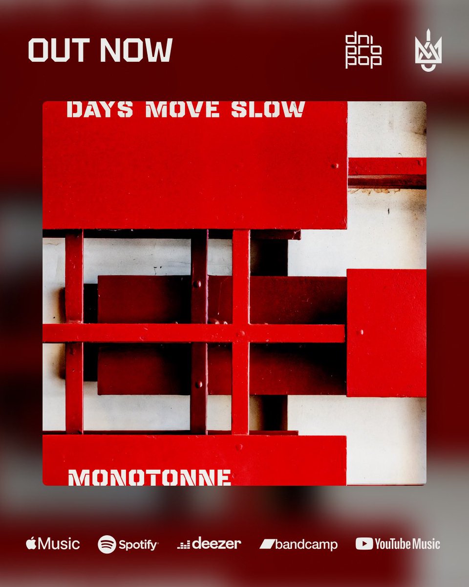 dnipropop's tweet photo. #NewRelease

Monotonne

«Days Move Slow» - втілена мрія про дніпровський нуар-тріп-хоп. https://t.co/NNVa3wqTzs