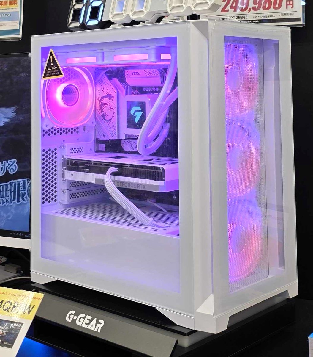 【再値下げしました】 UTSUMI L550 📢即納PC！】 [tsukumoオリジナル240mm液晶付き簡易水冷] [DDR5-5600