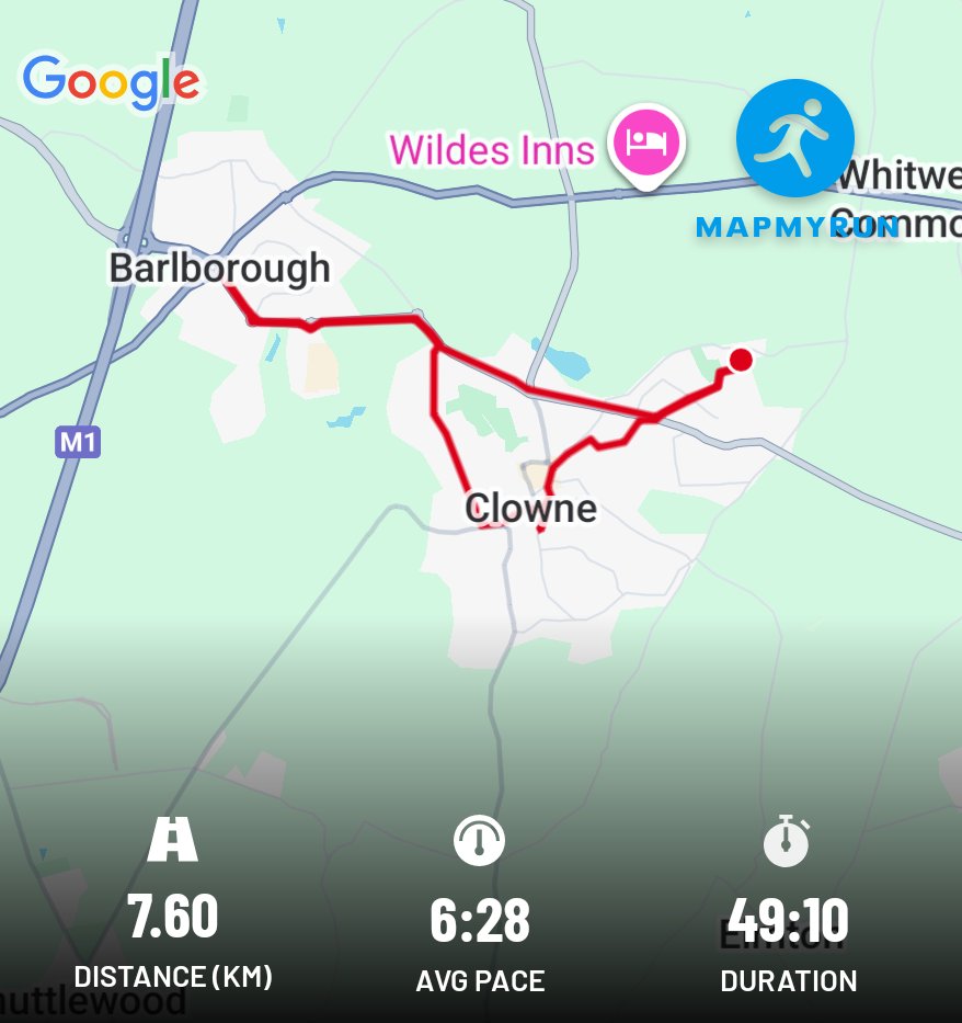 Burning a few calories before I ruin it at all at the works xmas night out around Mansfield.