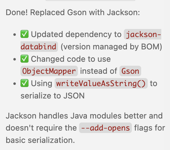 brunoborges's tweet image. Thanks @GitHubCopilot.

#JSON #Java @SamuelLJackson