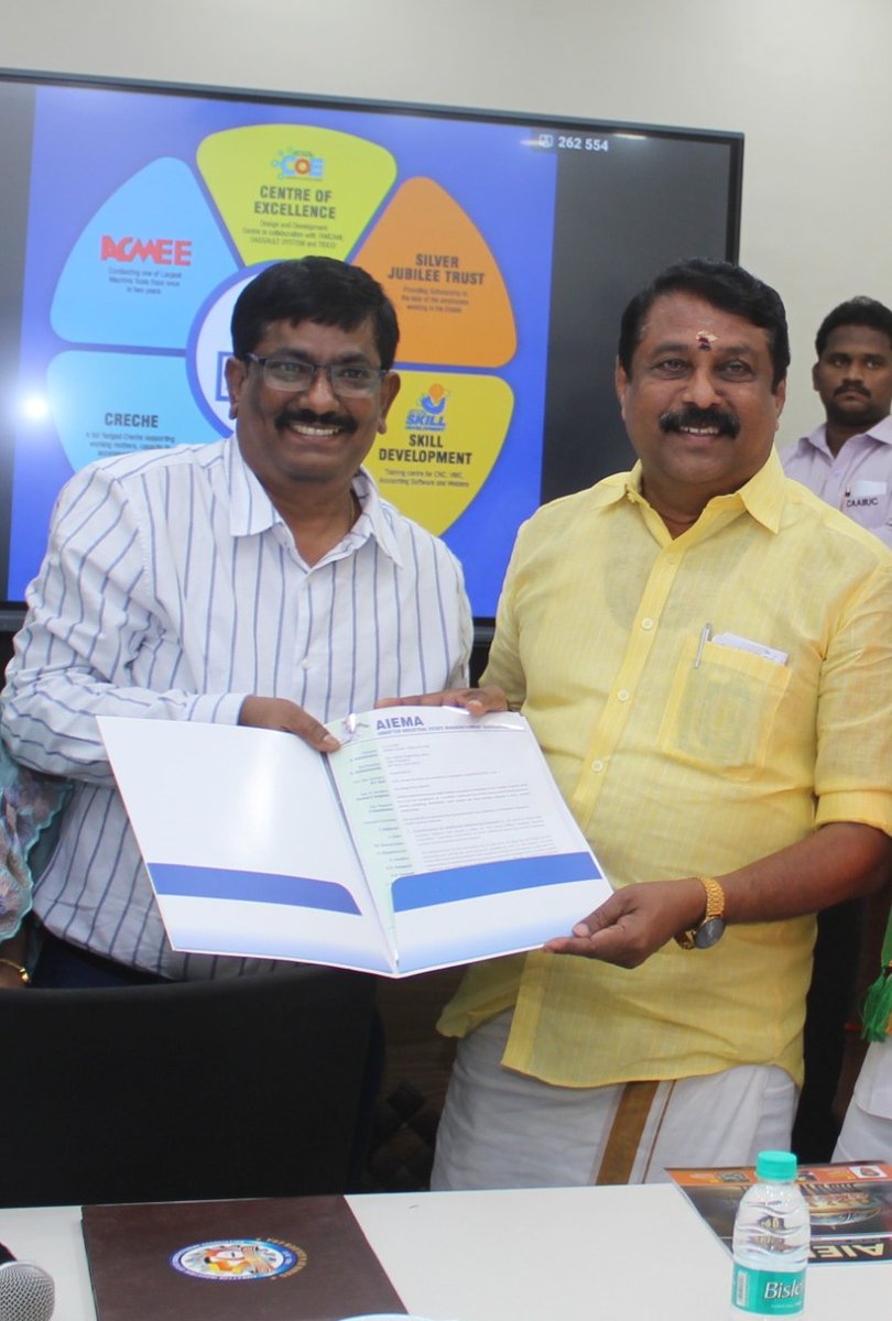 Shri <a href="/NainarBJP/">Nainar Nagenthran</a> , visited #AIEMA  for an official meeting, during which he was warmly welcomed and honored. A detailed presentation was made on AIEMA and its various activities.

During the discussion, #AIEMA requested his support in addressing the long-pending issue with