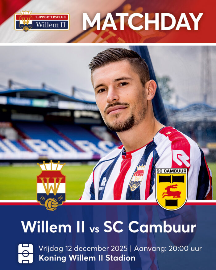 De laatste thuiswedstrijd in de KKD van 2025 is een zware opgave voor de Tricolores. Cambuur is na ADO de onbetwiste nr. 2 in de competitie. Maar in Leeuwarden werd het op 6-9 jl. 2-2! Waarom zou Willem II dan in eigen huis niet voor een verrassing kunnen zorgen?

📸 Toin Damen
