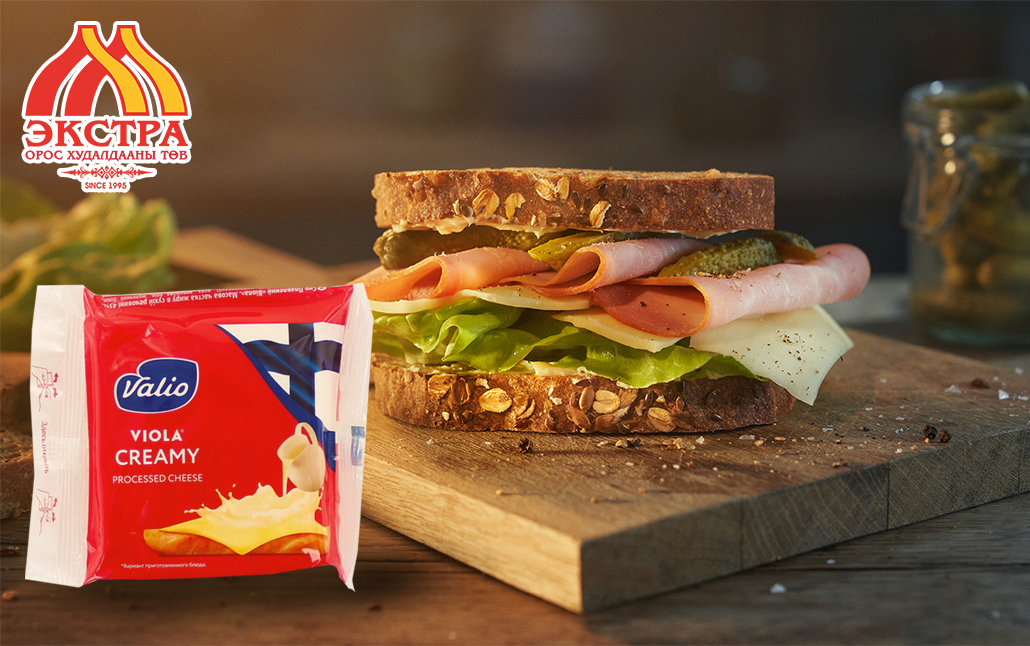 extra_mongolia's tweet image. ФИНЛЯНД ЧАНАР - #VALIO БЯСЛАГ 🧀🧀
Финляндын алдарт VALIO үйлдвэрийн VIOLA бяслагийг "Экстра" Орос худалдааны төв нь цорын ганц ✅АЛБАН ЁСНЫ ДИСТРИБЬЮТОР-ын эрхтэйгээр худалдаалж байна. 

🎊🎄☃️ШИНЭ ЖИЛИЙН 🎁🎈ШИДЭТ ХЯМДРАЛ
🥪🌮🍔🧀 ХУУДСАН БЯСЛАГ 150г, 1/8ш: 5,520₮ боллоо.