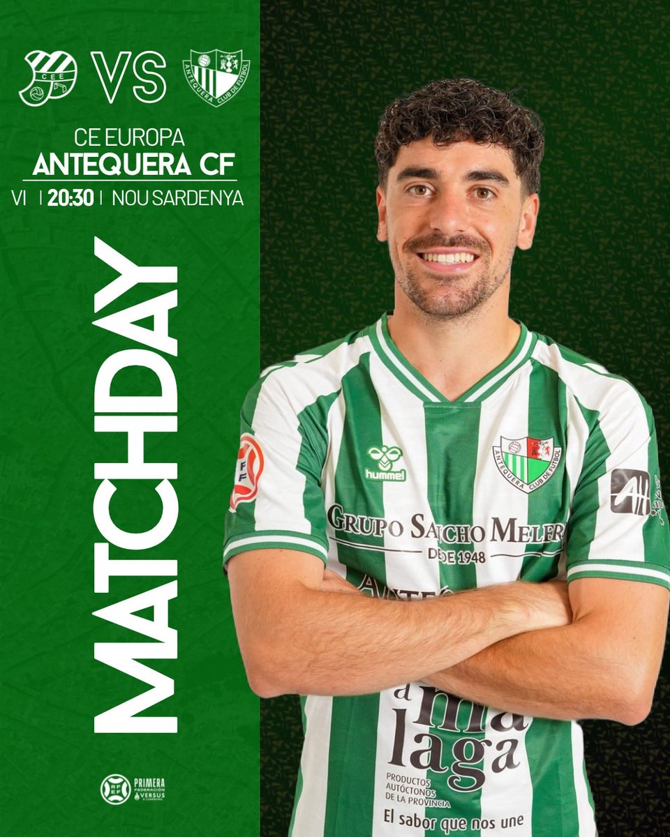¡Hoy es un gran día! ¡Hoy juega el <a href="/AntequeraCF/">Antequera C. F.</a>!

🏆 Primera RFEF G. II - Jornada 16
🆚 <a href="/CEEuropa/">Club Esportiu Europa</a> 
⌚️ 20:30h. 
🏟️ Estadio Nou Sardenya
📺 <a href="/LaLigaPlus/">LALIGA+</a> | <a href="/fcplay_/">FC Play</a> 

#EuropaAntequera | #PrimeraFederación | #VersusELearning | #DeporteAntequerano💚