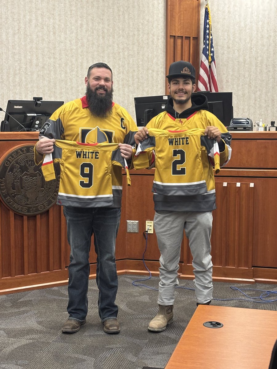 Hey <a href="/GoldenKnights/">x - Vegas Golden Knights</a> 
Today was Adoption Day for our son, Benie!

We surprised him with custom Golden Knights jerseys with our last name — including jerseys already waiting for two baby girls who’ve been drafted.

Knights win today! 

Same team. Same name. Forever.
#VegasBorn #VGK