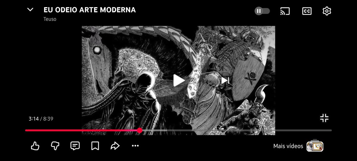 deu nen 3 minutos e ja mandou beserk pqp