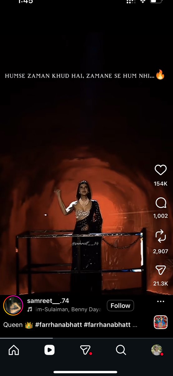 #FarrhanaBhatt𓃵 #BiggBoss19 

Meanwhile on instagram: