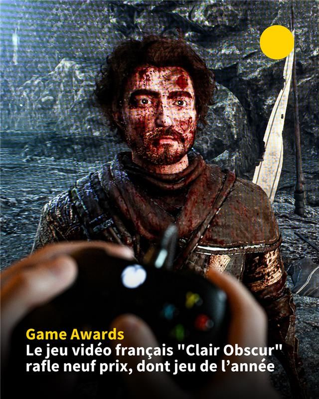 🎮 La France au firmament du jeu vidéo: "Clair Obscur: Expedition 33" a remporté jeudi soir neuf titres, dont celui de "jeu vidéo de l'année" lors de la cérémonie des Game Awards à Los Angeles, une première pour un jeu français.
➡️ u.afp.com/S7Xb
